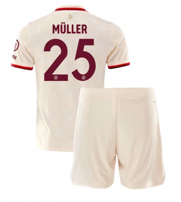 Bayern Munich Thomas Muller #25 Tredje Kläder Barn 2024-25 Kortärmad (+ Korta byxor)